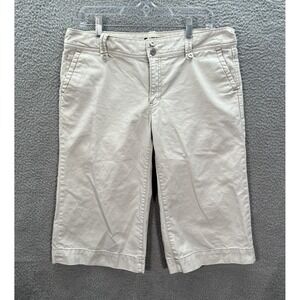 Gap Pants Womens 12 Tan Low Rise Capri Flared Leg Preppy Careerwear Casual